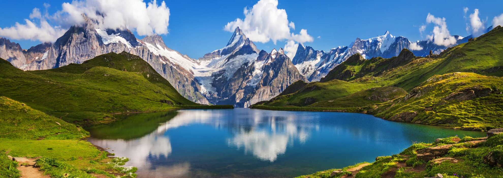 Schweizer Berge mit Blick auf den Bachalpsee