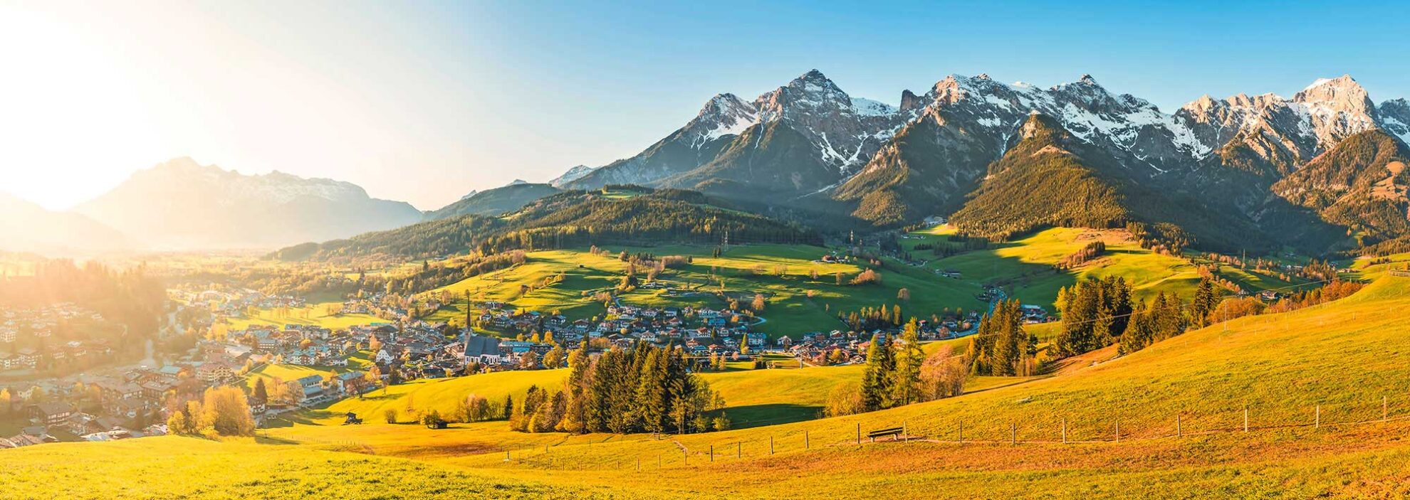 Alpendorf Maria Alm im Salzburger Land, Österreich